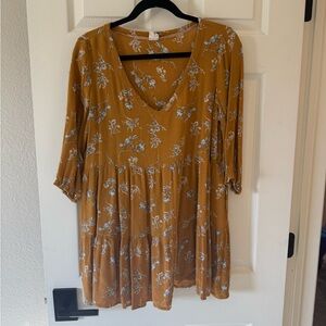 Floral Mustard Blouse